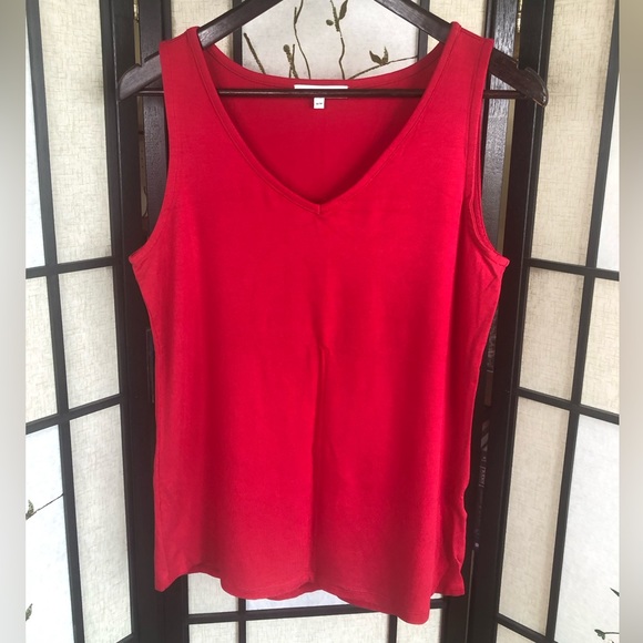 4 for 25$ San Francisco | Red Camisole Cami Tank Top. Size Medium. - Picture 2 of 5